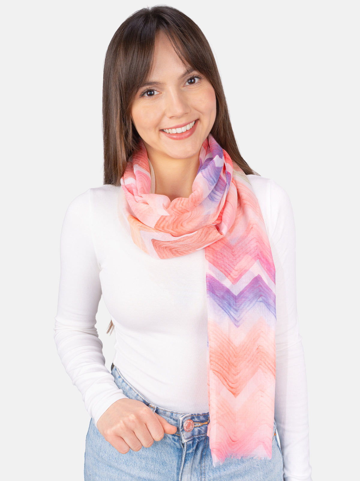 Schal Mimi Aquarell Zickzack