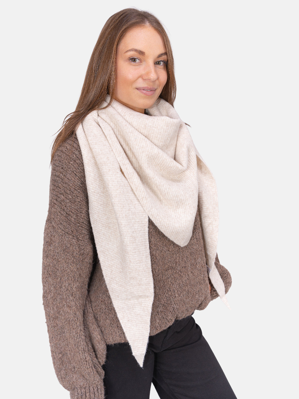 Dreieck Schal Dakota #Farbe_Creme