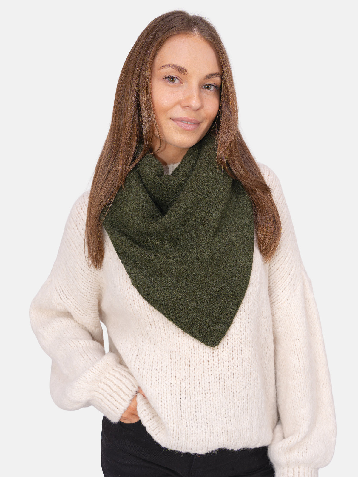 Dreieck Schal Dakota #Farbe_Dark Khaki