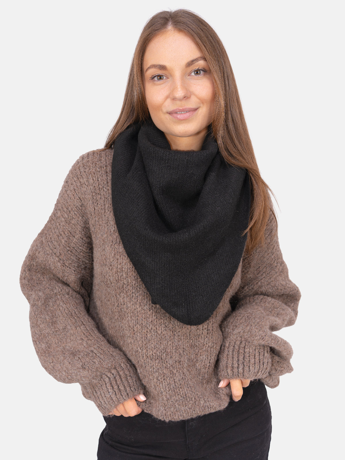 Dreieck Schal Dakota #Farbe_Schwarz