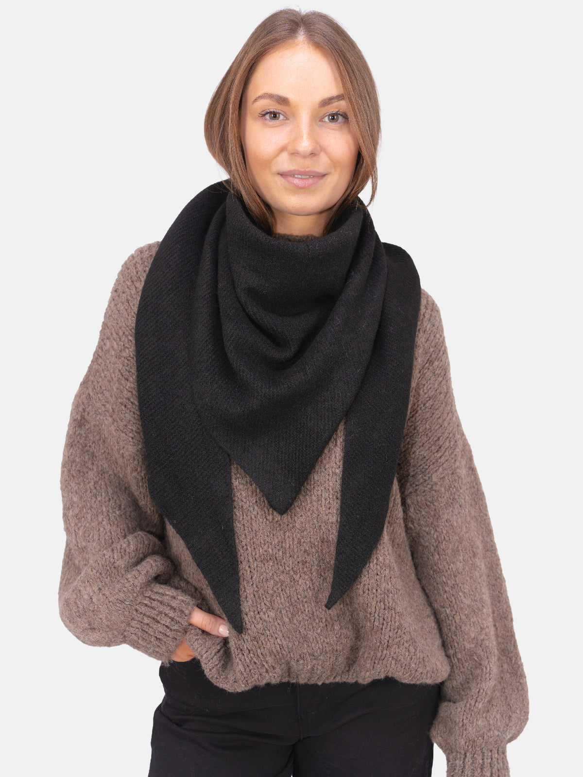 Dreieck Schal Dakota #Farbe_Schwarz