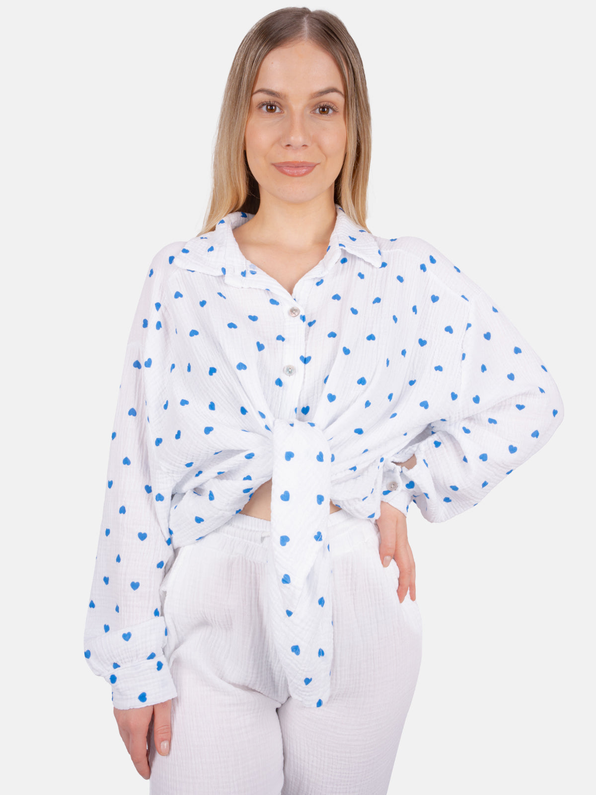 Musselinbluse mit Herz - Liya