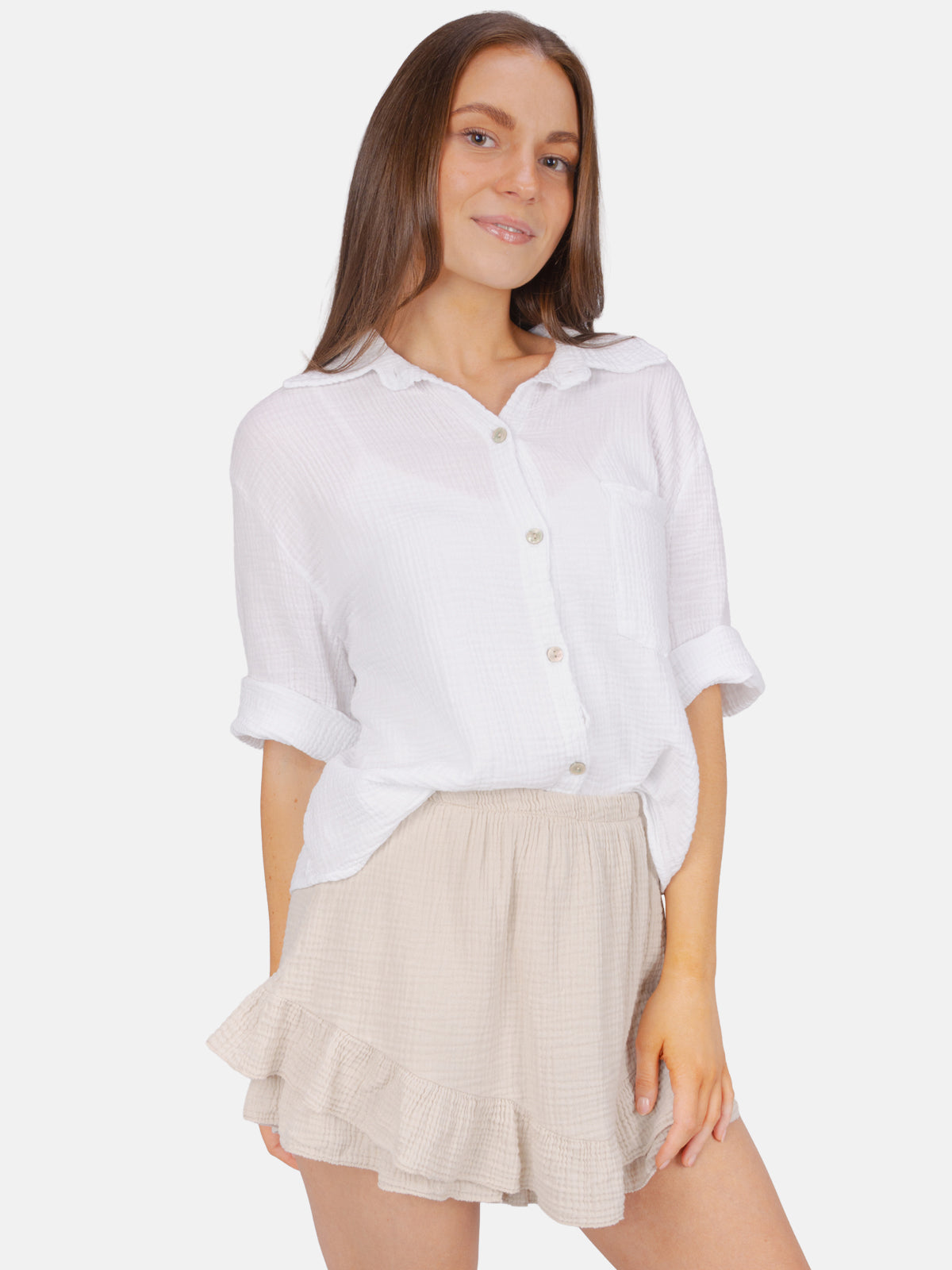 Kurzer Musselin Hosen Rock - Lorena