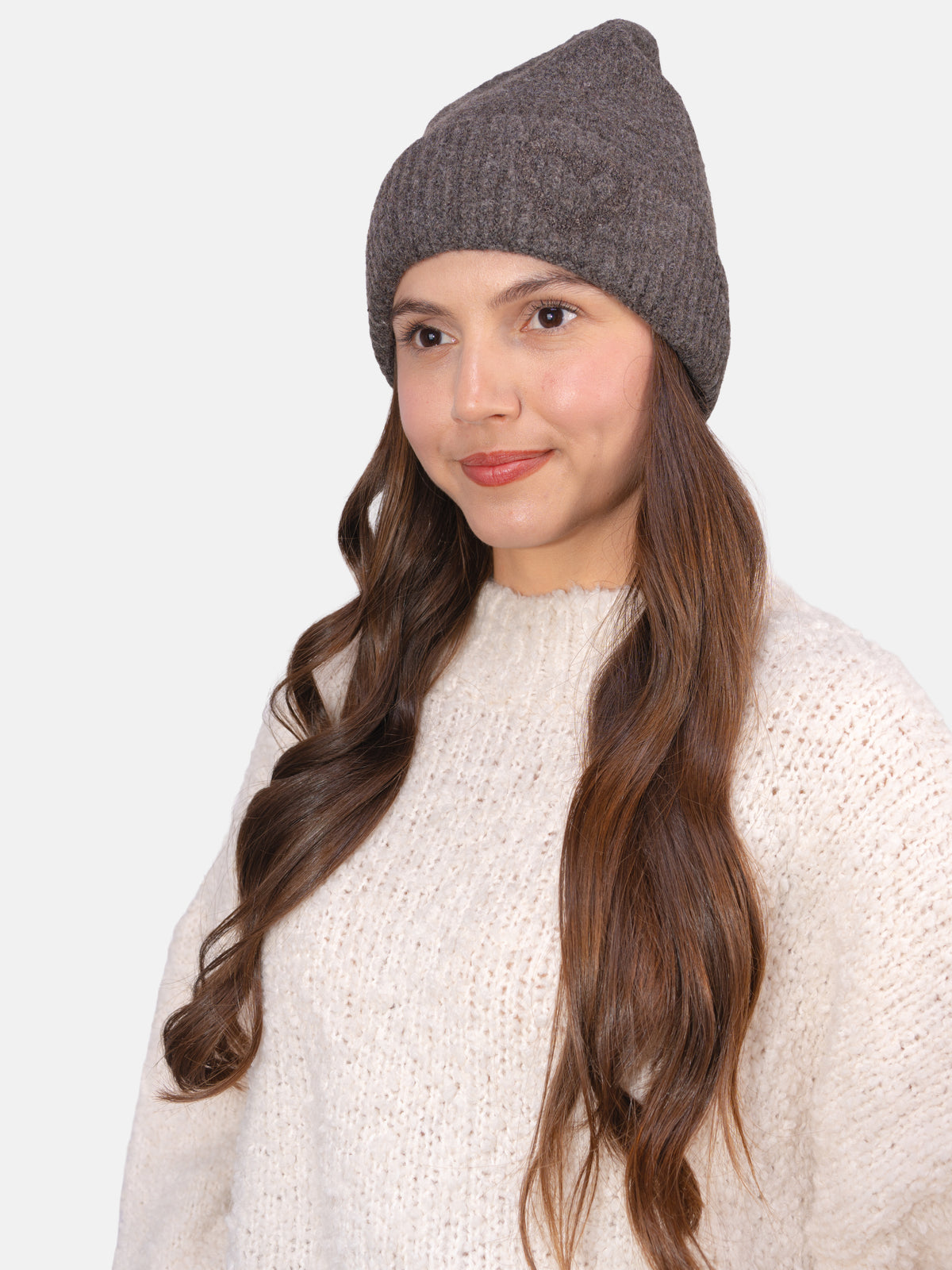Beanie Mütze mit Herz Siena #Farbe_Dark Coffee