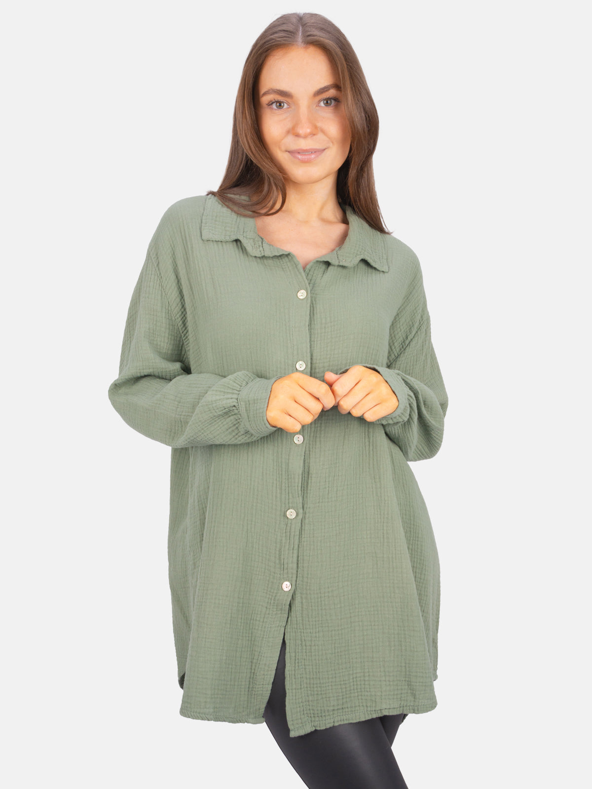 Lange Musselin Bluse - Susie