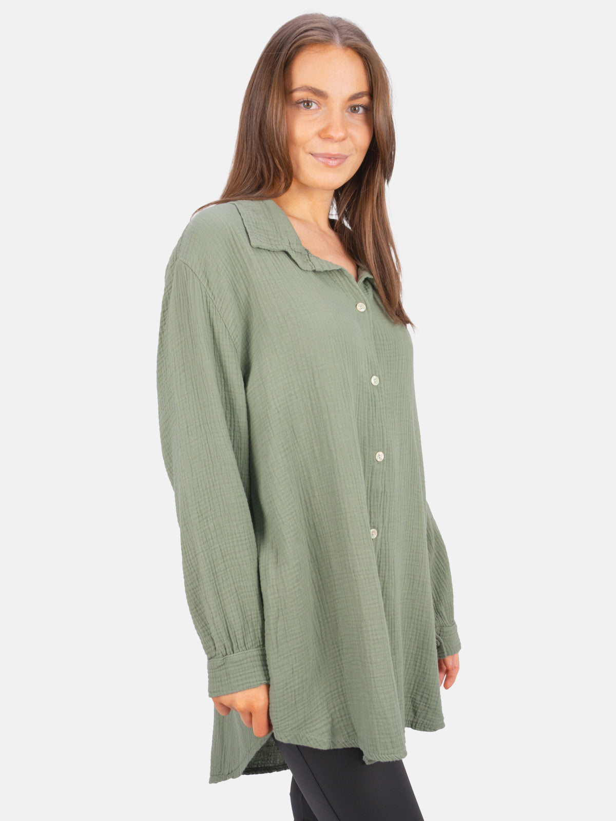Lange Musselin Bluse - Susie