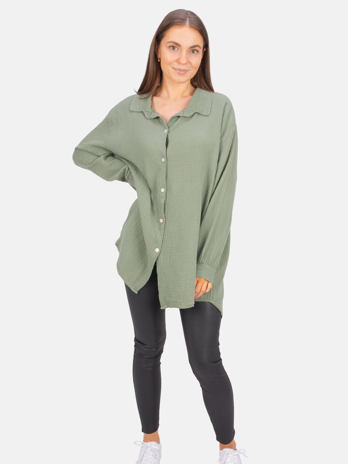 Lange Musselin Bluse - Susie