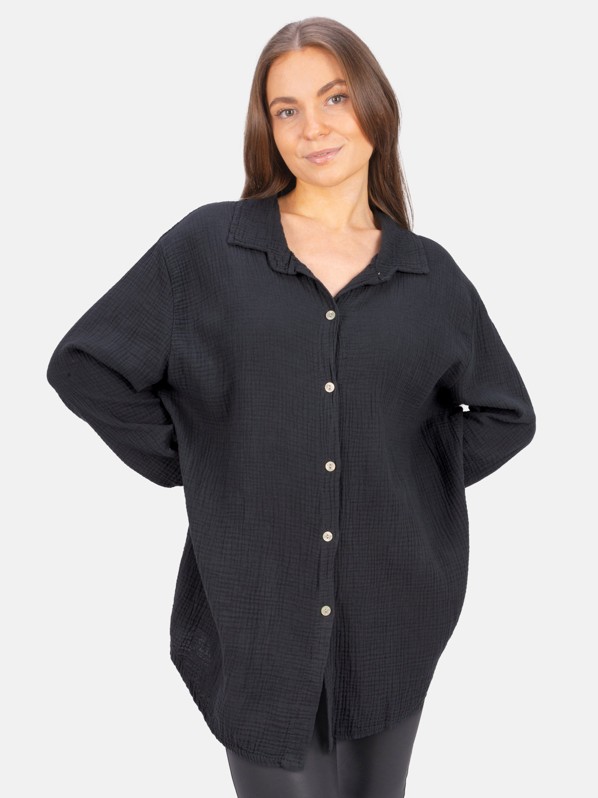 Lange Musselin Bluse - Susie