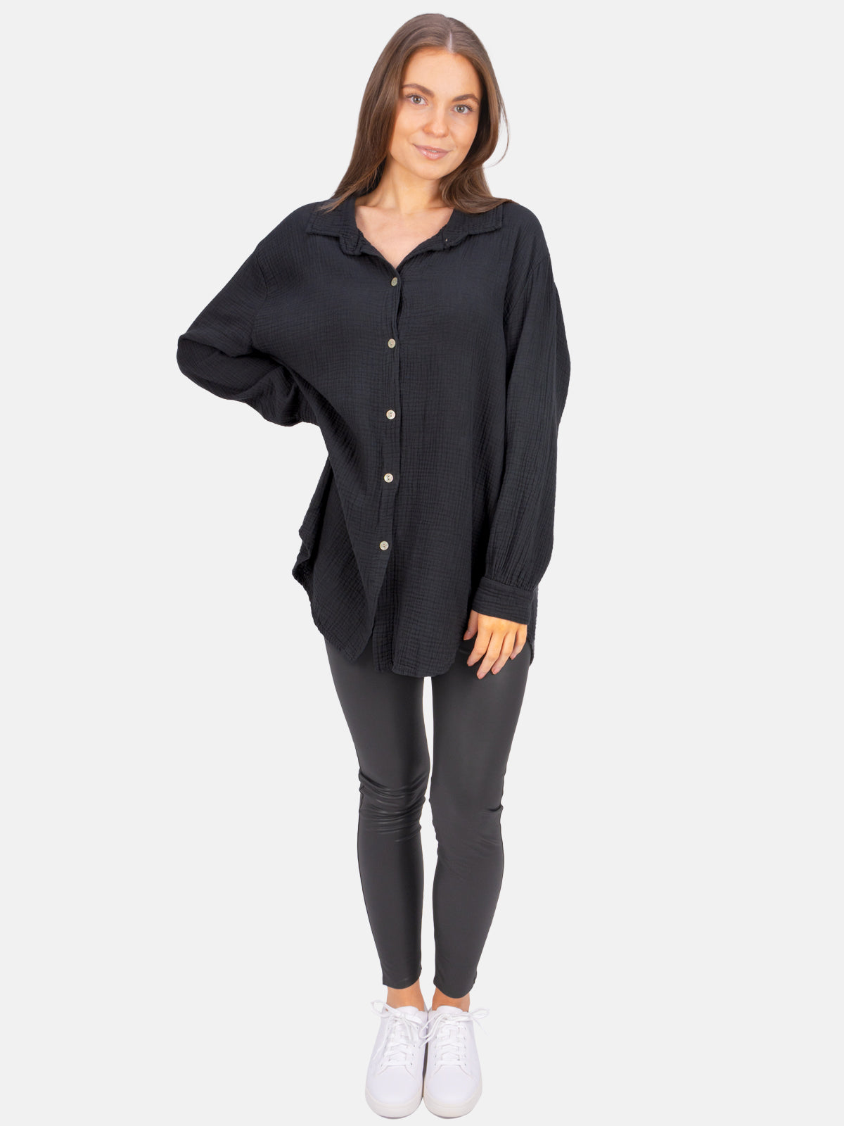 Lange Musselin Bluse - Susie