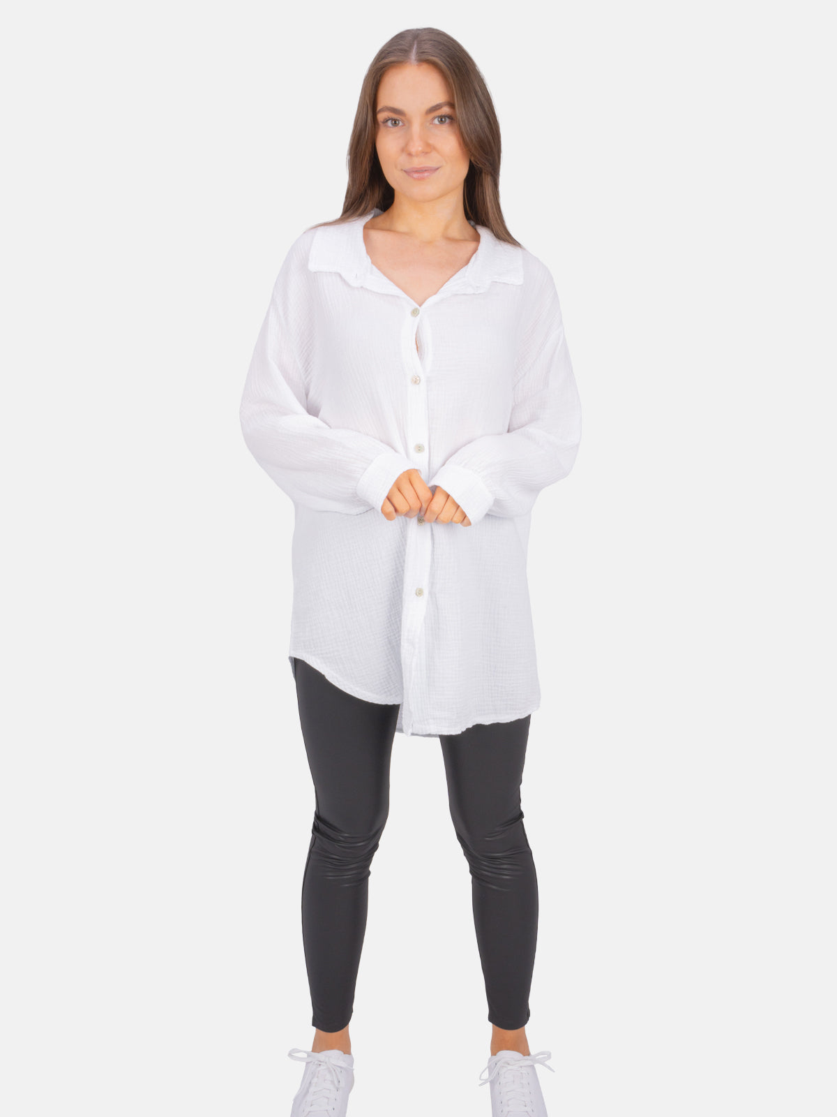 Lange Musselin Bluse - Susie