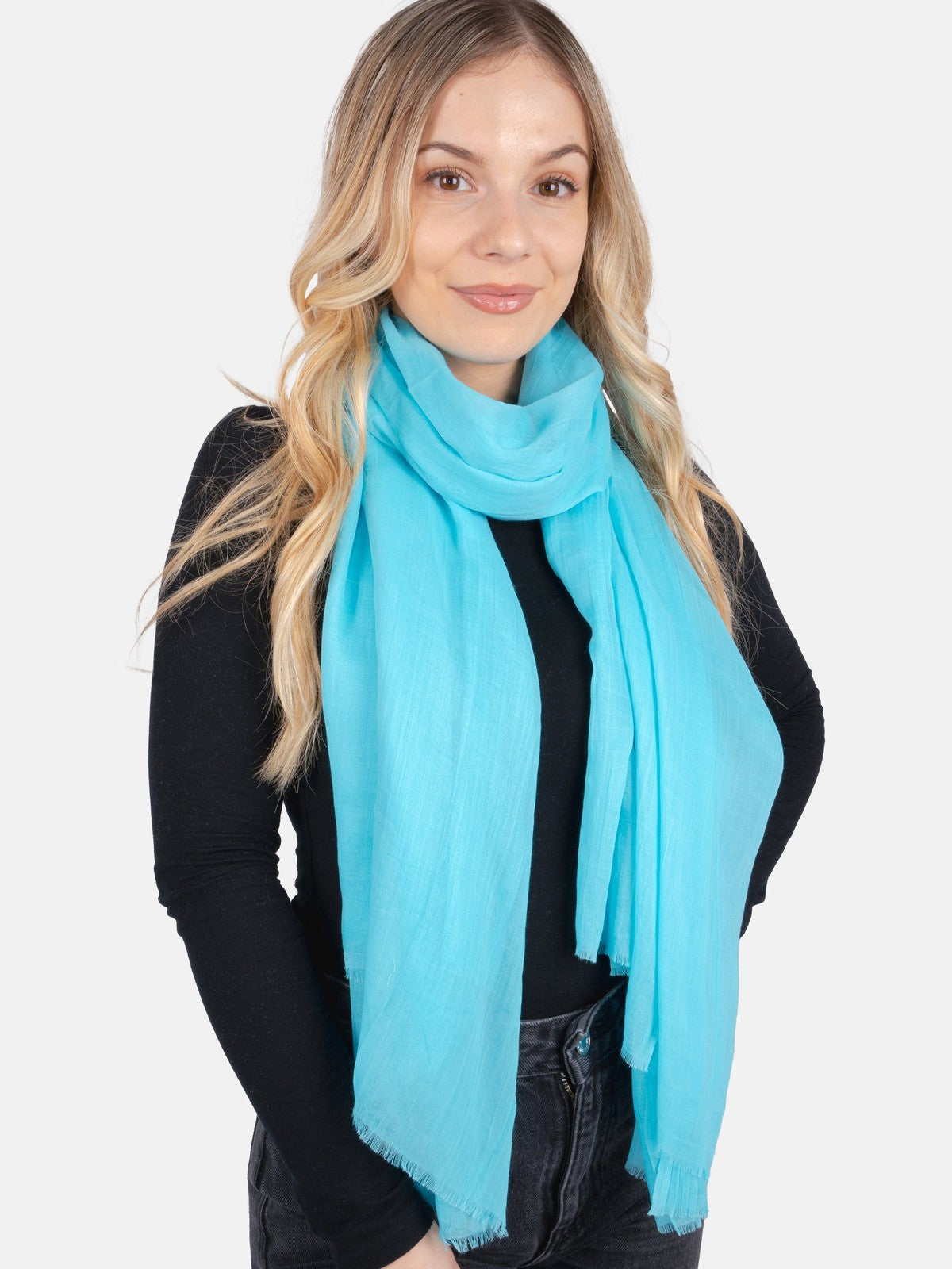 Schal Alessandra in Türkis #Farbe_Türkis