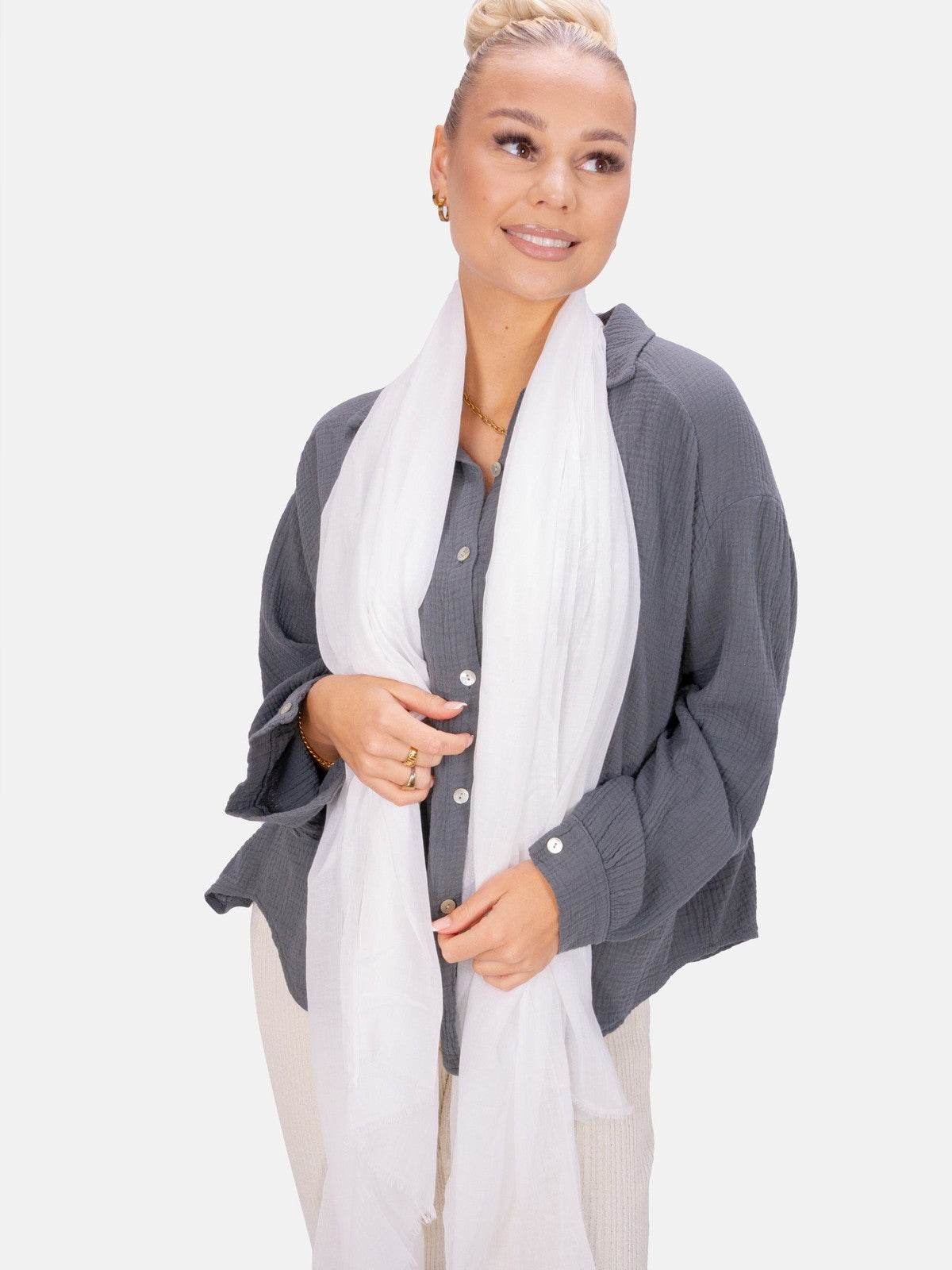 Schal Alessandra in Weiß #Farbe_Weiß