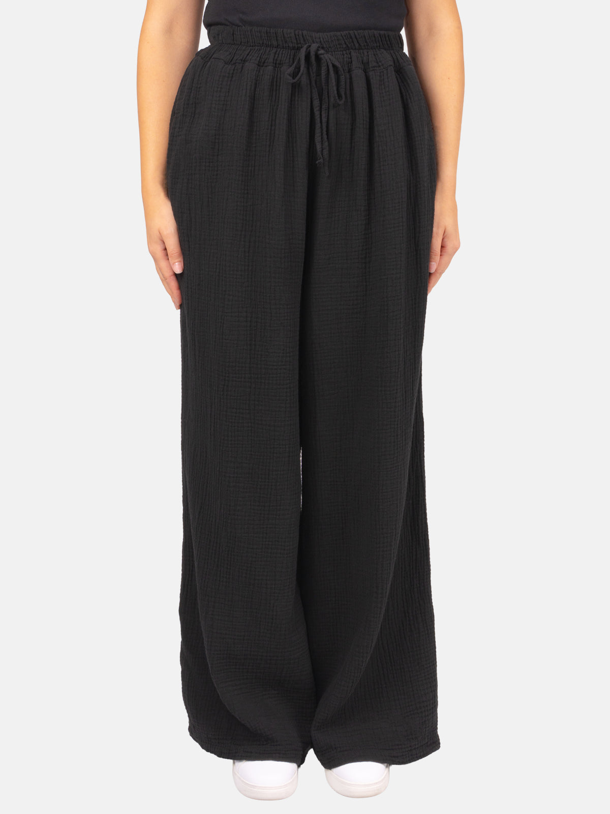 Musselin Hose weit mit elastischem Bund - Ayana
