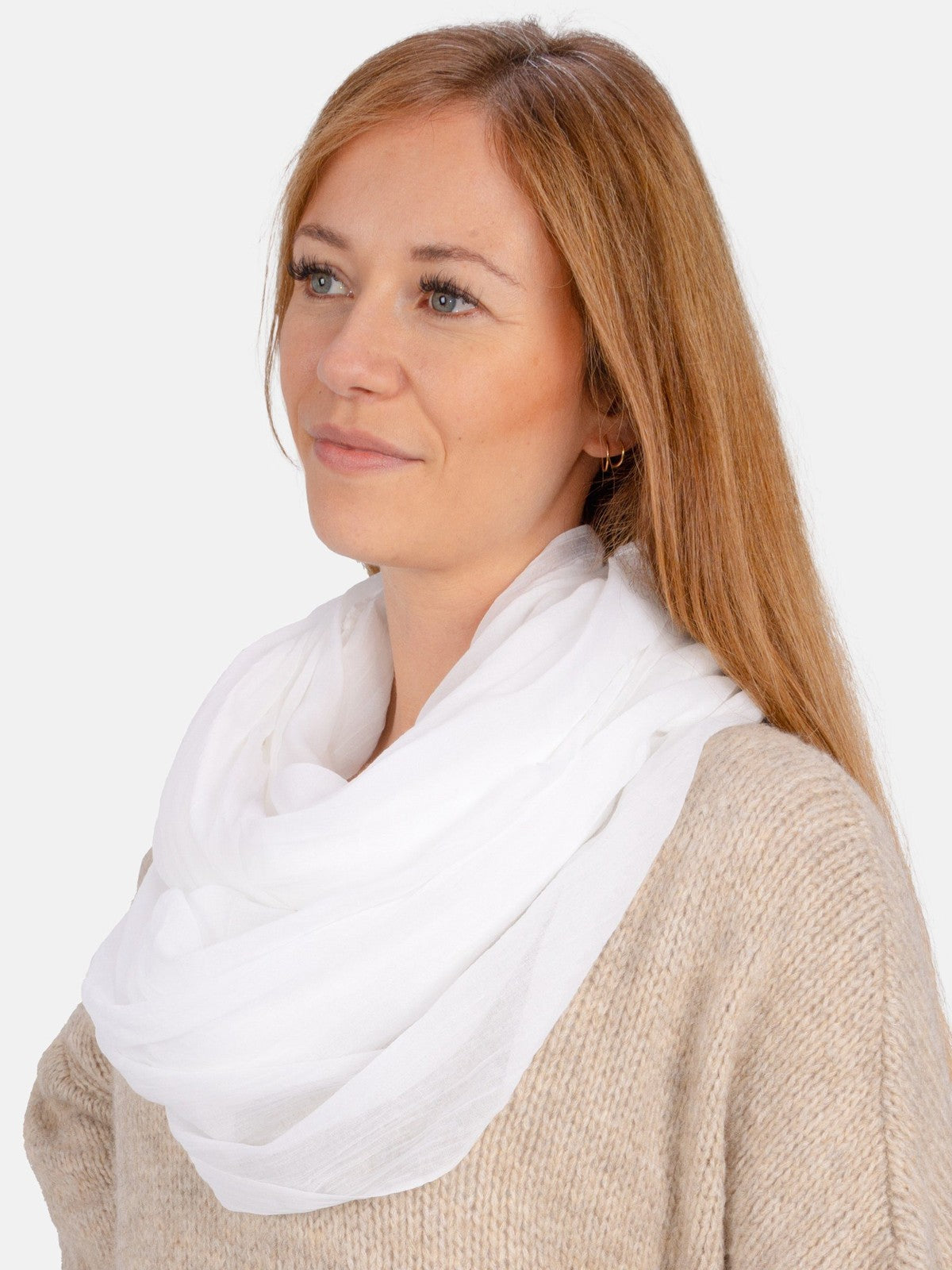 Loop Carina in Weiß #Farbe_Weiß