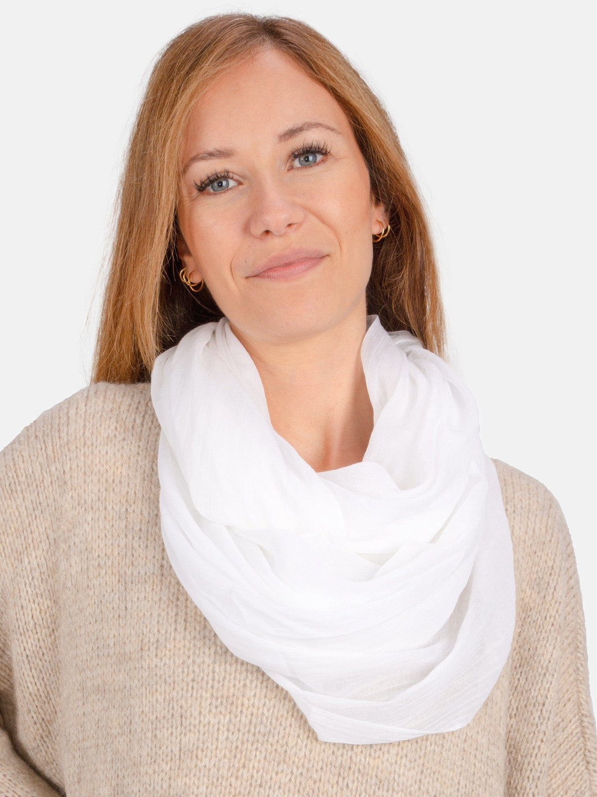 Loop Carina in Weiß #Farbe_Weiß