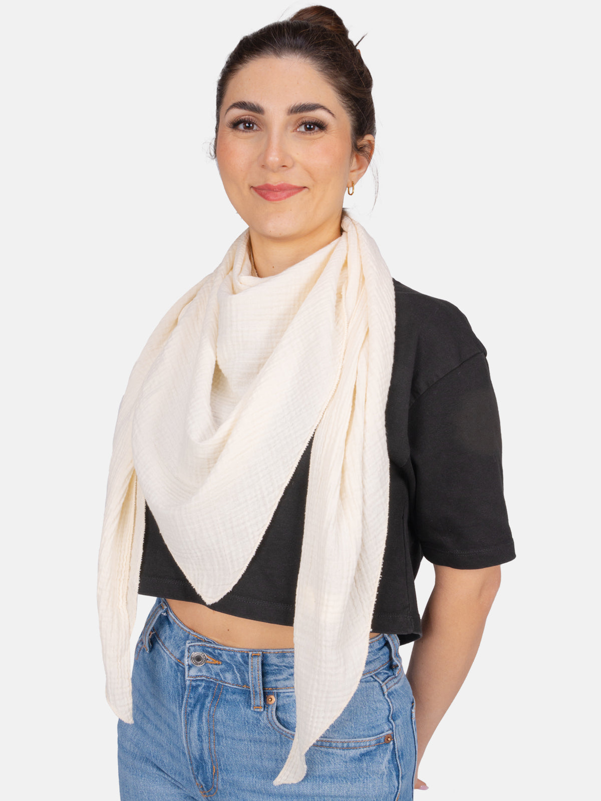 Musselin Schal Dreieck-Form - Luisa