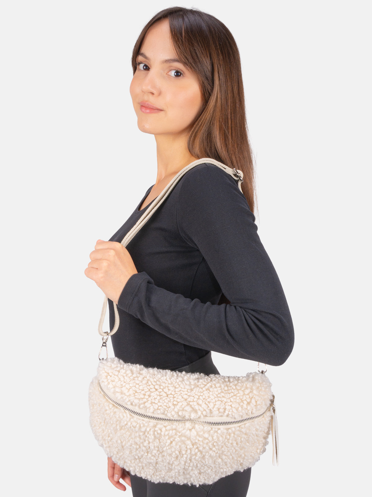 Stofftasche Crossbody Bag mittelgroß - Curly - mehrere Farben