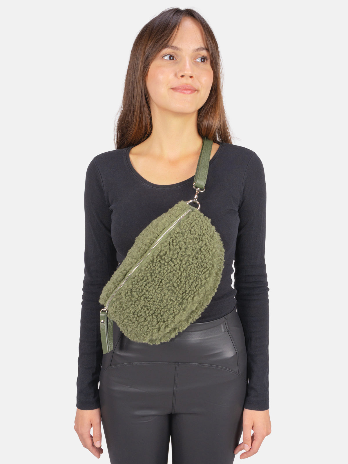 Stofftasche Crossbody Bag mittelgroß - Curly - mehrere Farben