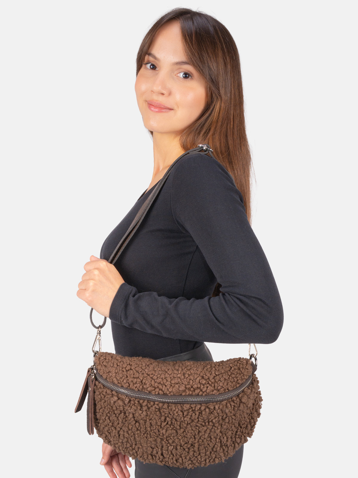Stofftasche Crossbody Bag mittelgroß - Curly - mehrere Farben