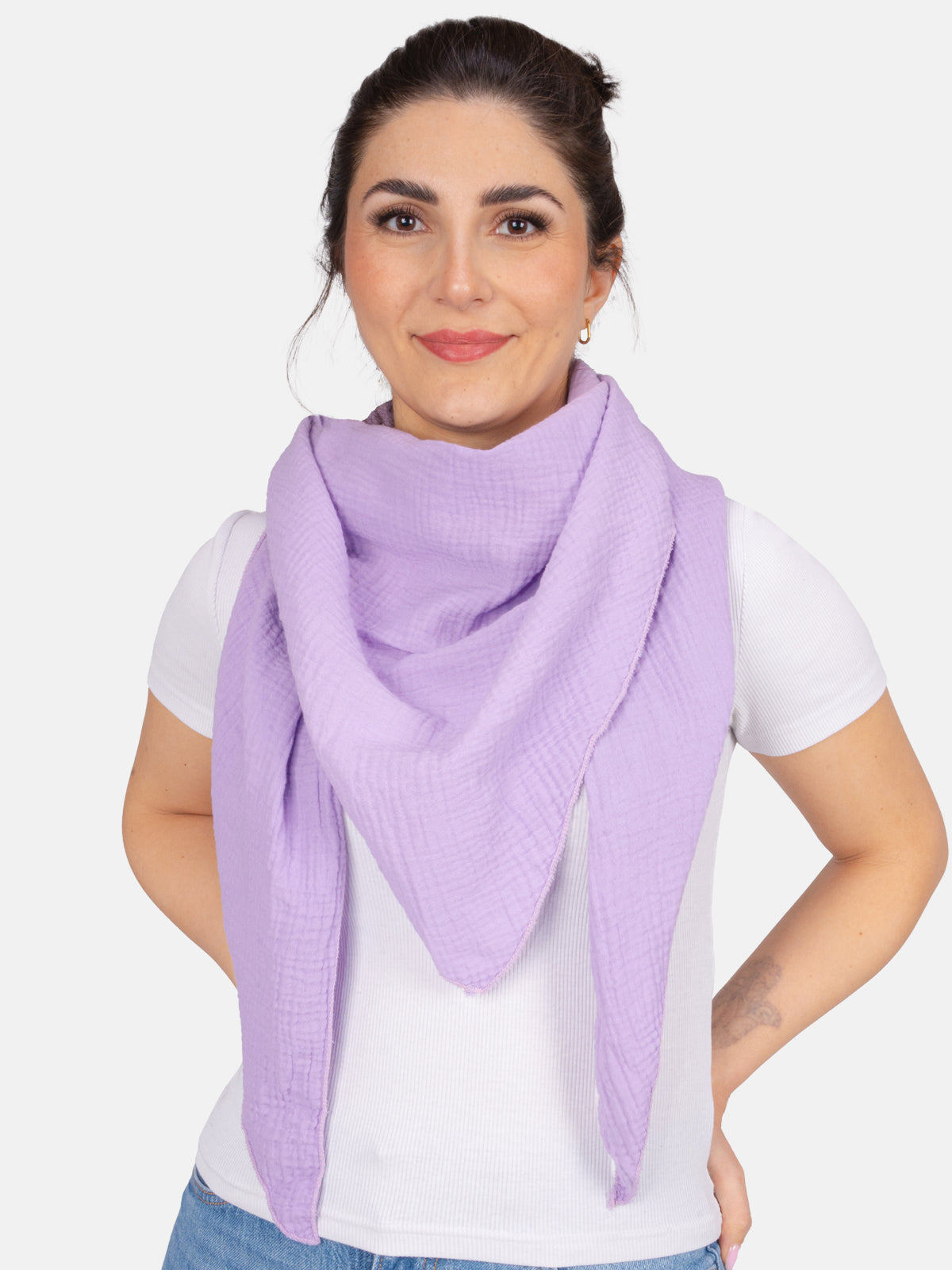 Musselin Schal Dreieck-Form - Luisa