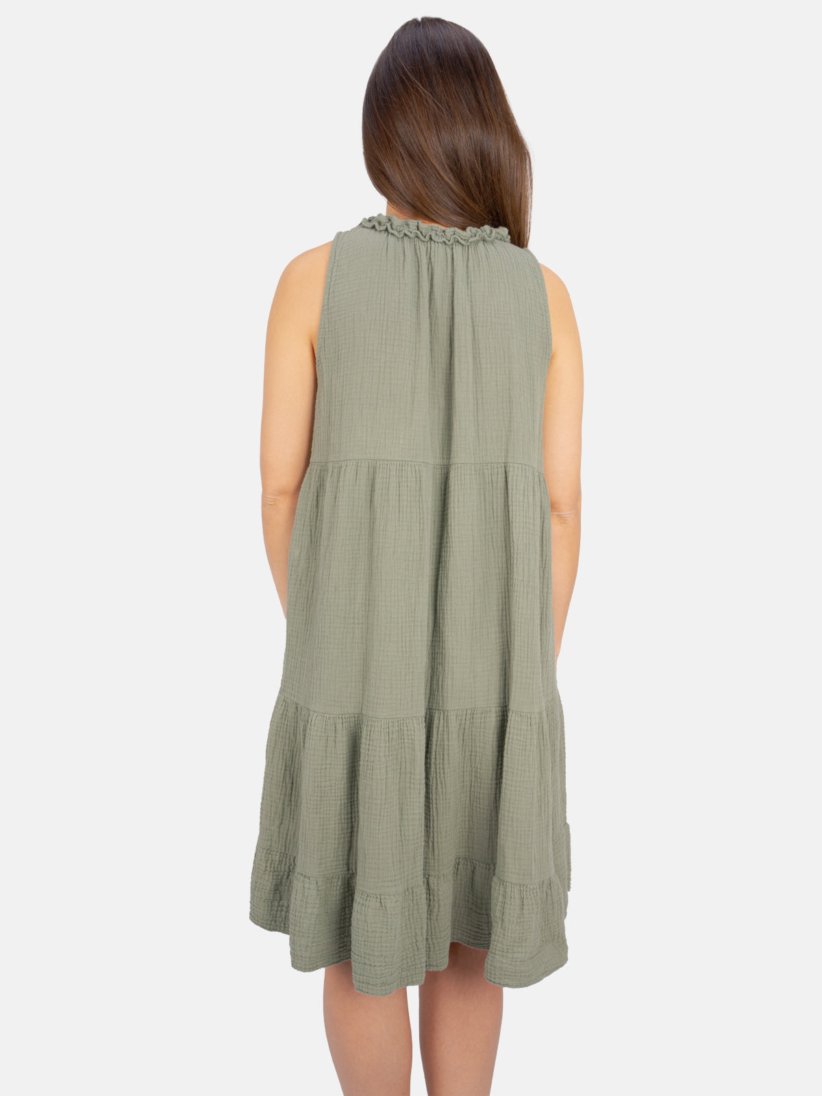 Musselin Kleid mit Tasseln - Buki