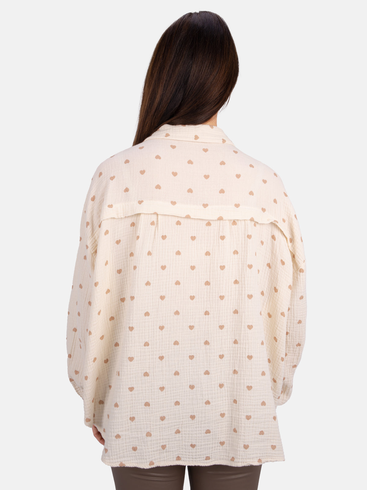 Musselinbluse mit Herz - Liya