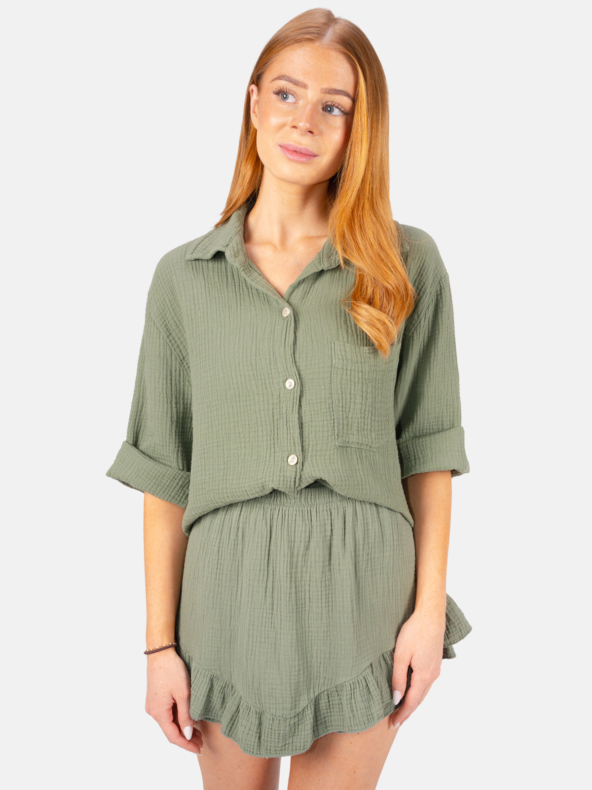 Kurzer Musselin Hosen Rock - Lorena