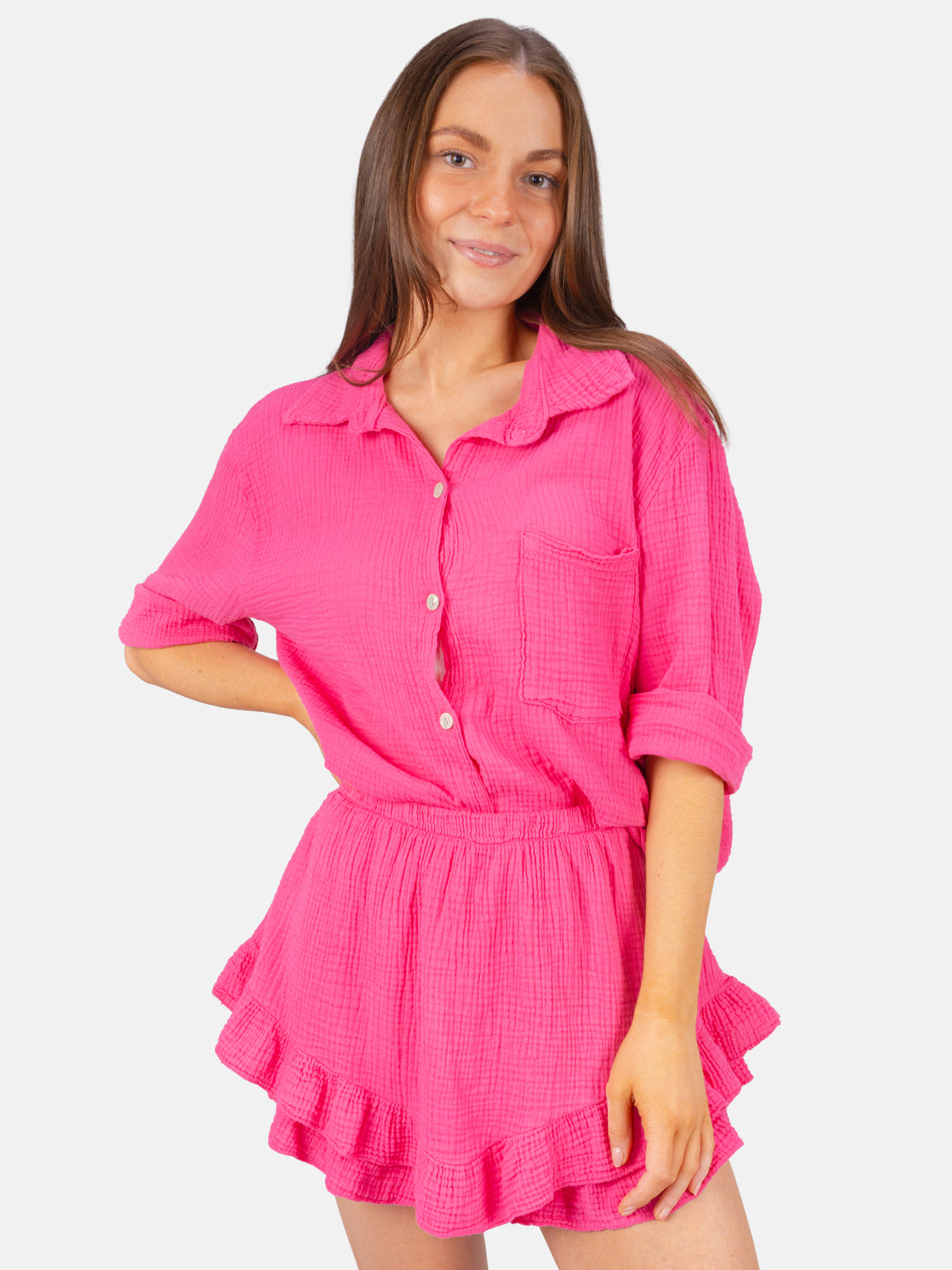 Kurzer Musselin Hosen Rock - Lorena