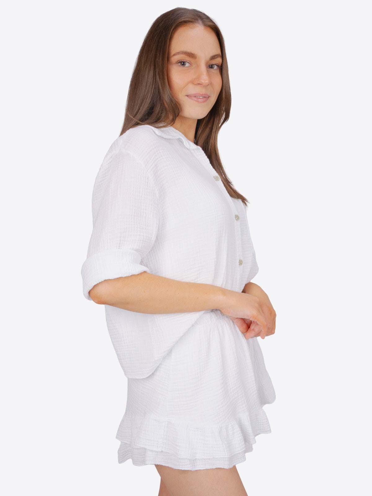 Kurzer Musselin Hosen Rock - Lorena