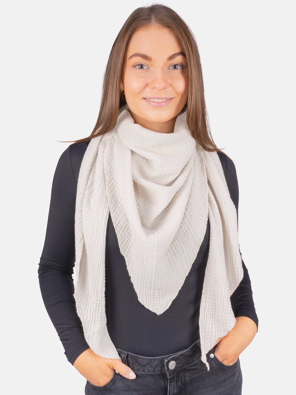 Musselin Schal Dreieck-Form - Luisa