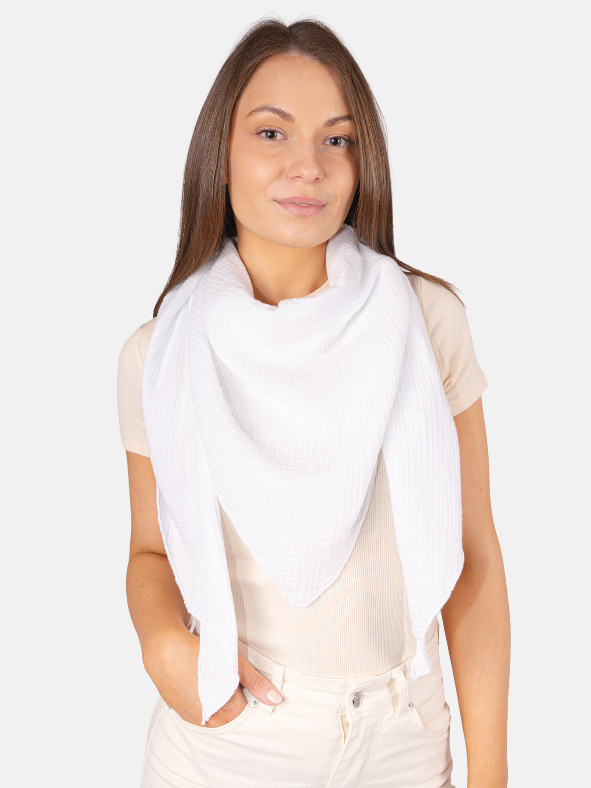 Musselin Schal Dreieck-Form - Luisa