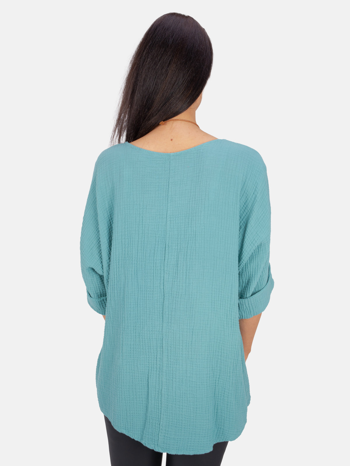 Musselin Bluse mit Kette - Valentina