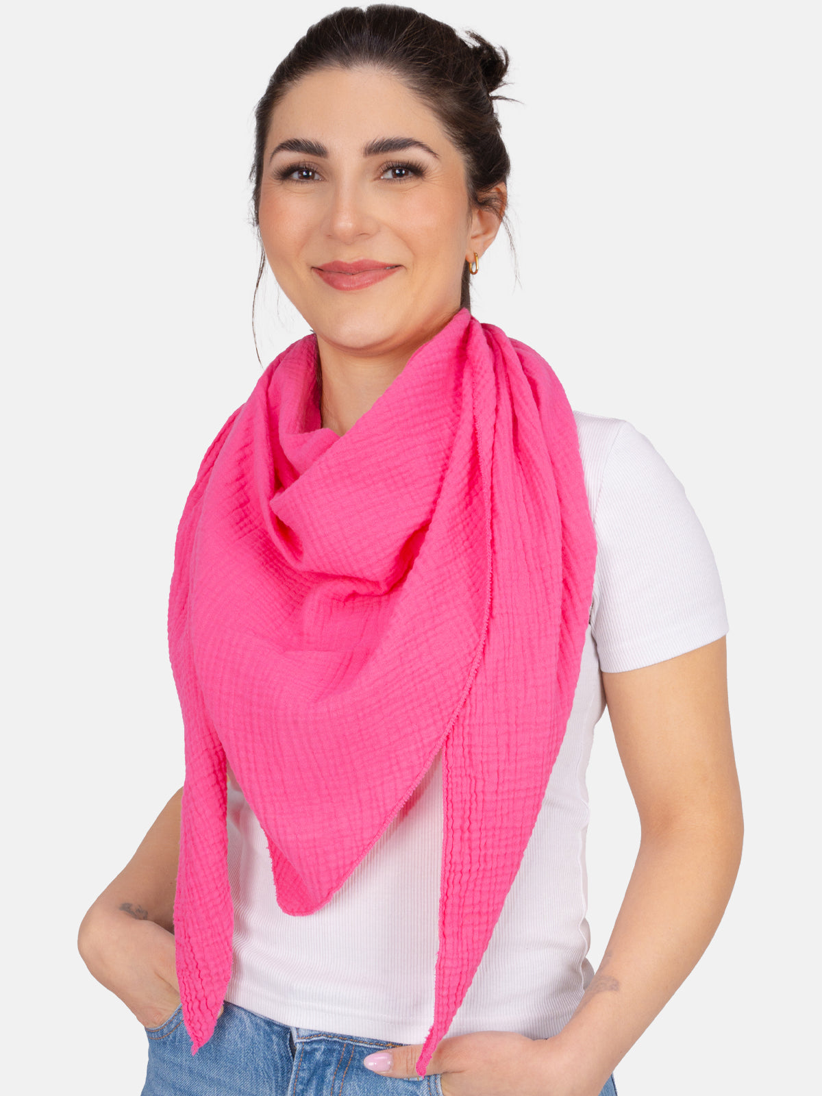 Musselin Schal Dreieck-Form - Luisa