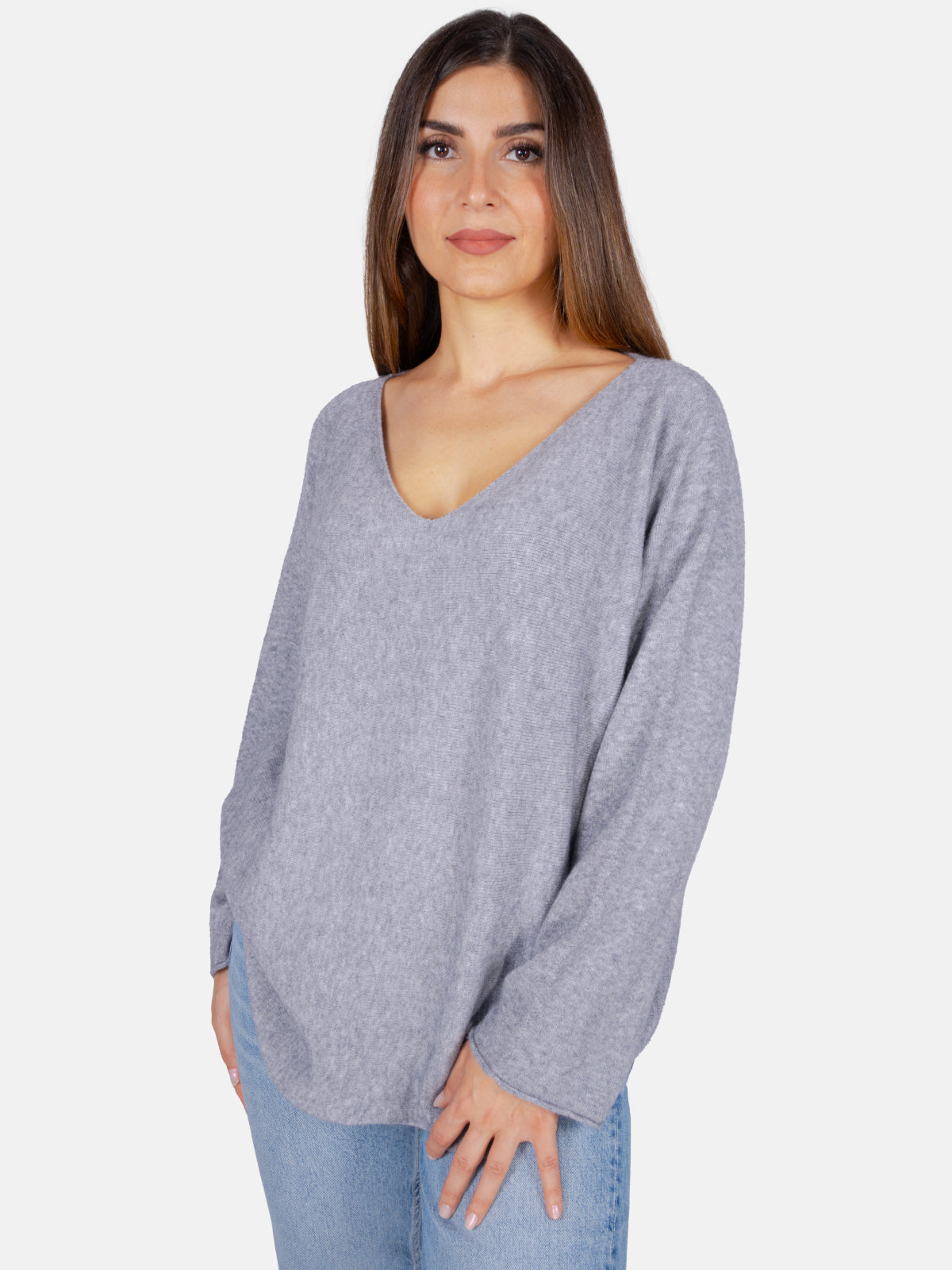 Pullover mit V-Ausschnitt - mehrere Farben - Lara