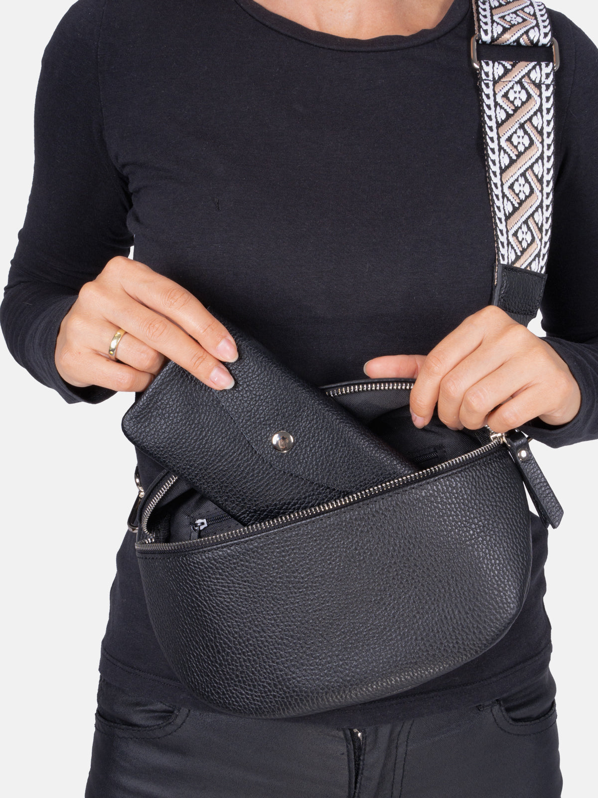 Geldbörse schwarz - Sakura