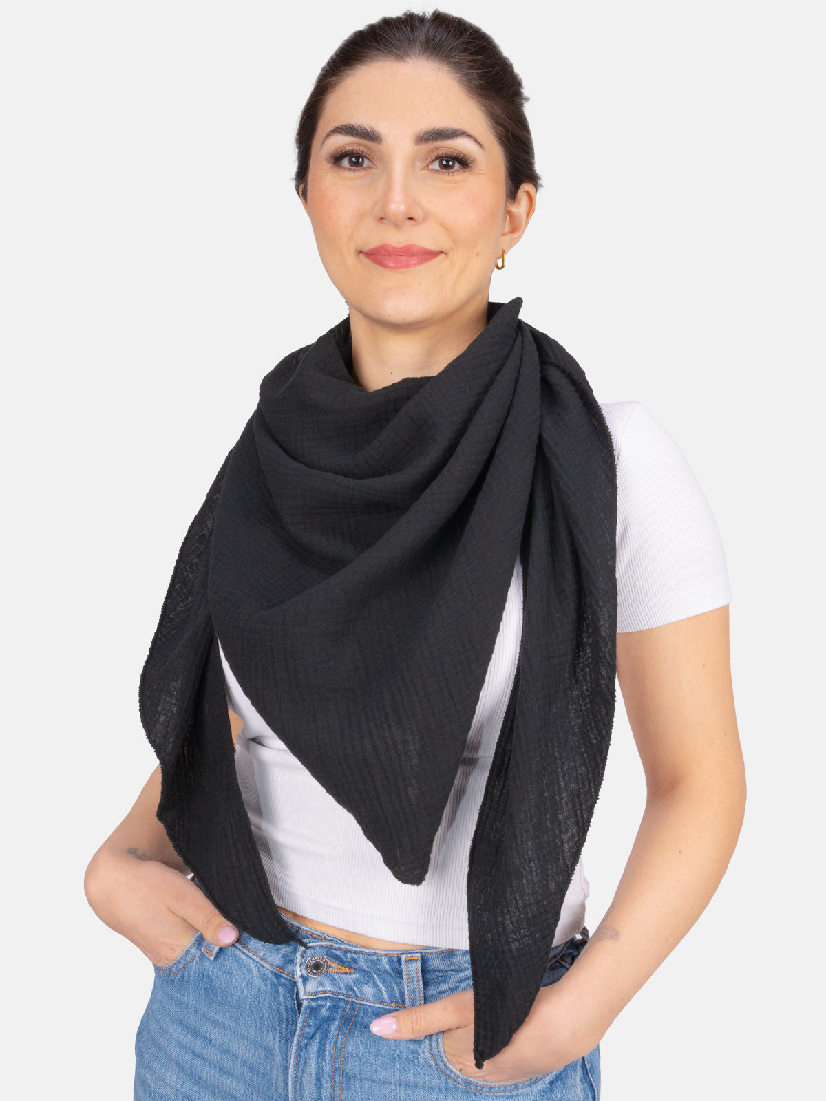 Musselin Schal Dreieck-Form - Luisa