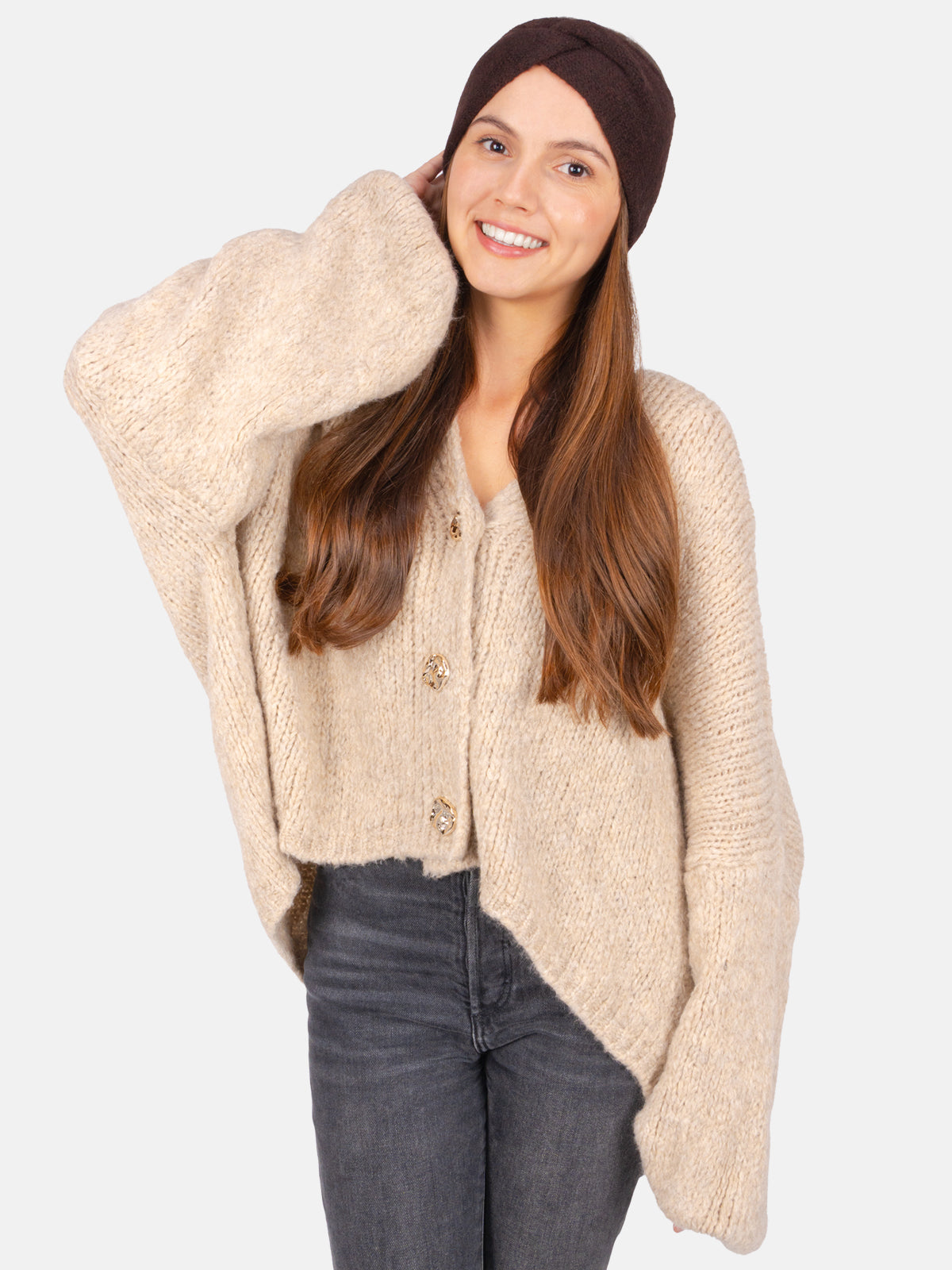 Damen Stirnband Uni - Fiona