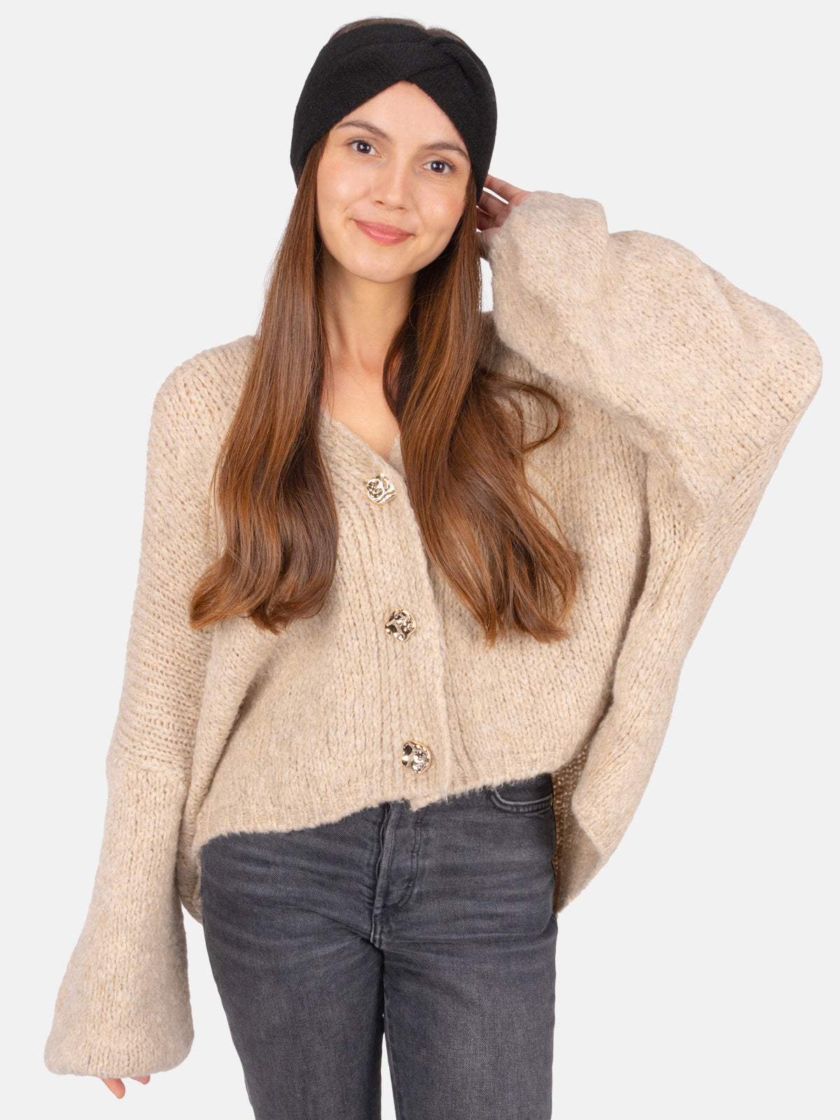 Damen Stirnband Uni - Fiona