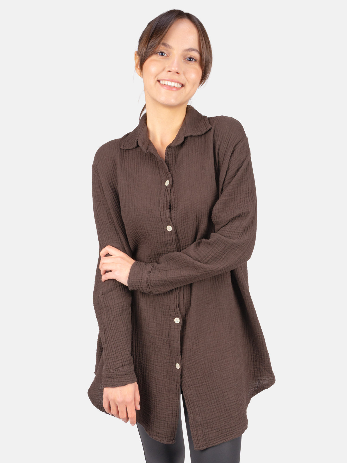 Lange Musselin Bluse - Susie