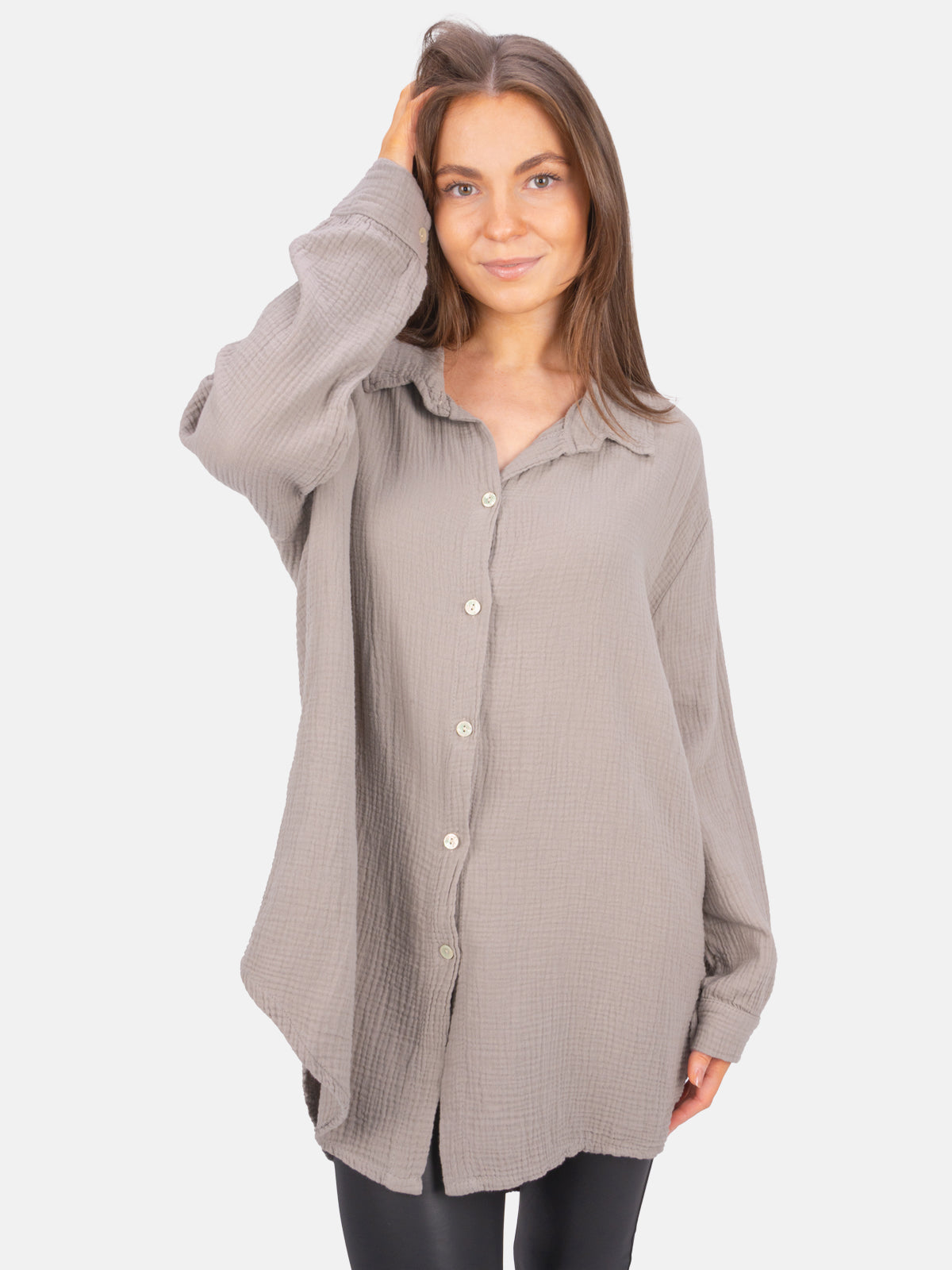 Lange Musselin Bluse - Susie