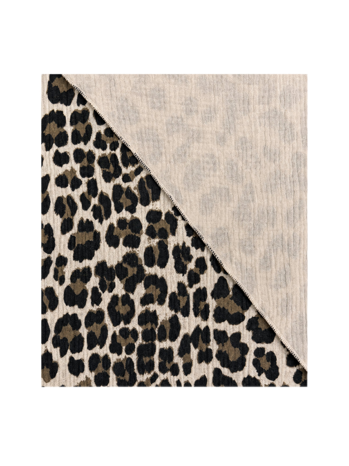 Musselin Dreieck Schal - Sydney in Beige Leo #Farbe_Beige Leo