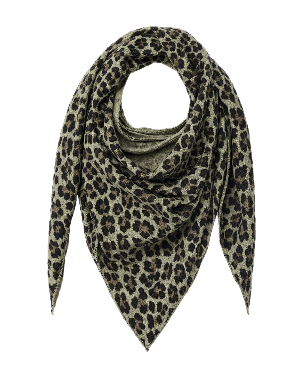 Musselin Dreieck Schal - Sydney in Khaki Leo #Farbe_Khaki Leo