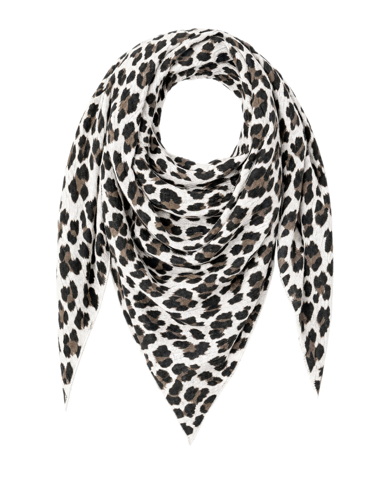 Musselin Dreieck Schal - Sydney in Weiß Leo #Farbe_Weiß Leo