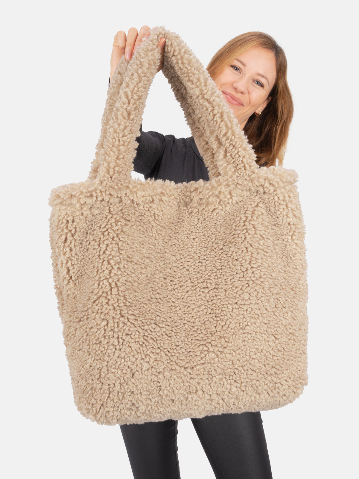 Shopping Bag Schultertasche - Teddy - mehrere Farben