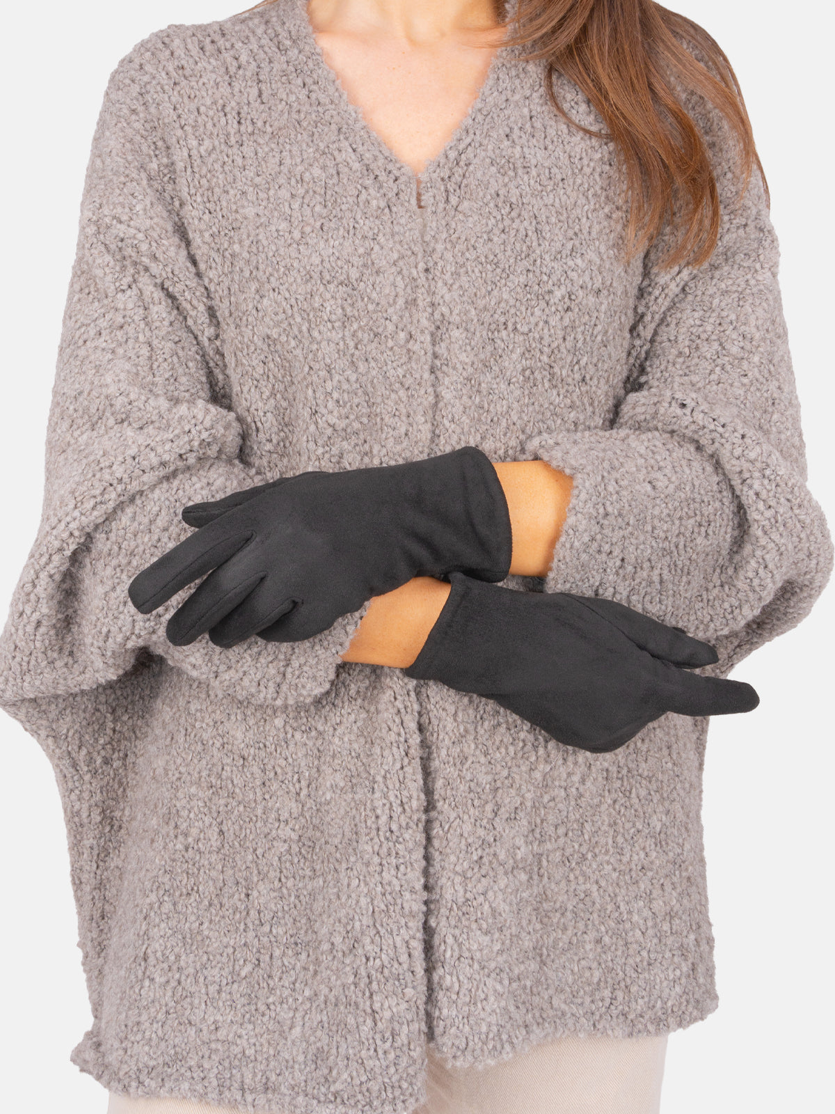 Hochwertige Damen Handschuhe mit rauer Oberfläche - Thea