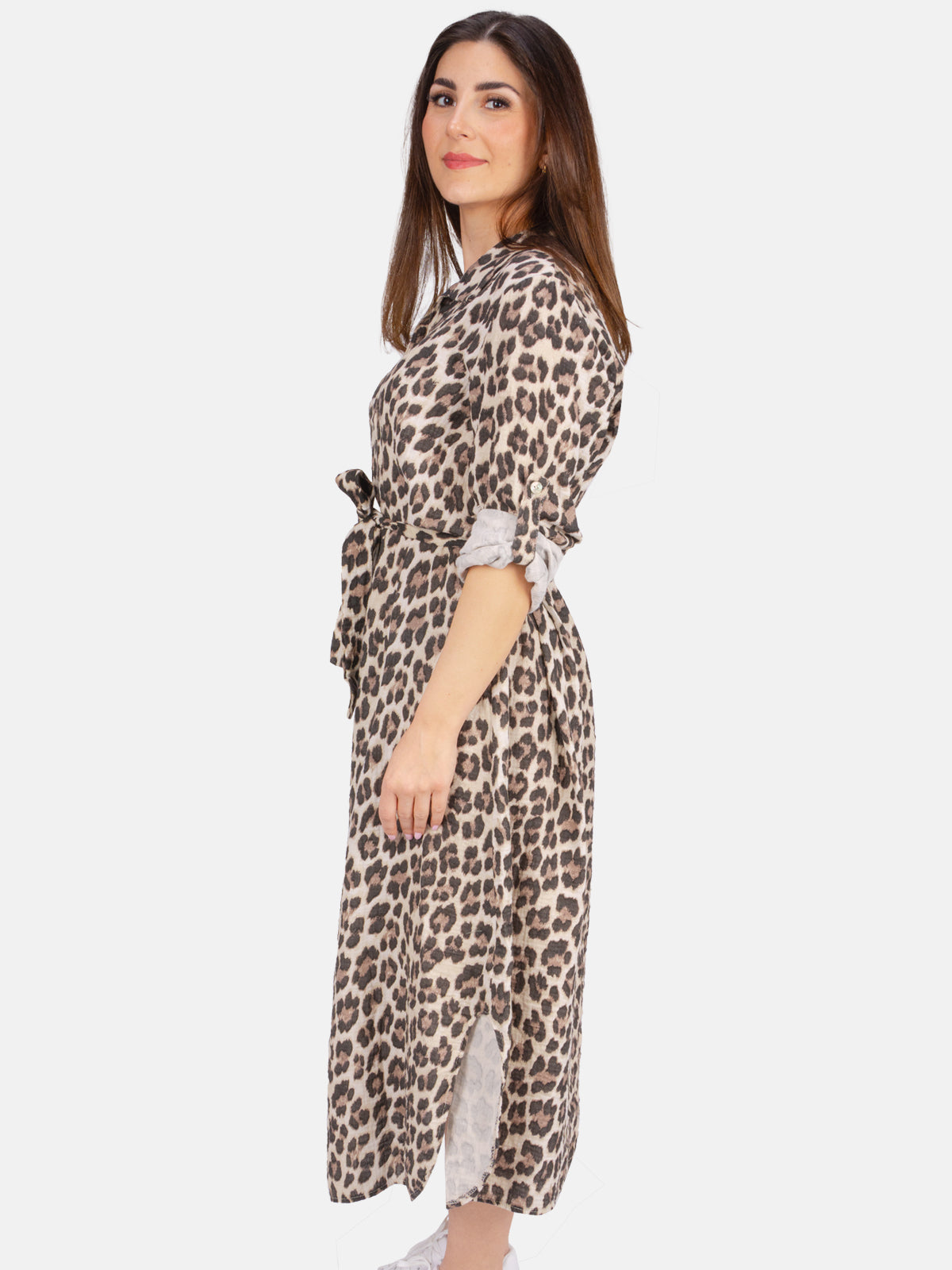 Langes Musselin Kleid - Victoria Leo