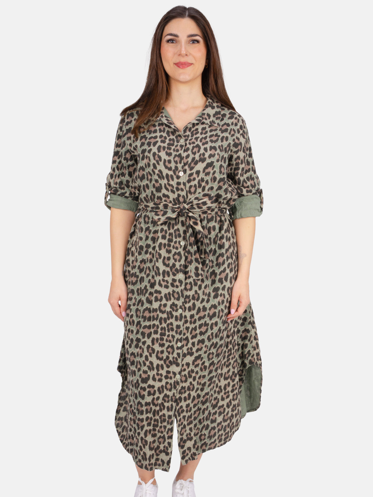 Langes Musselin Kleid - Victoria Leo