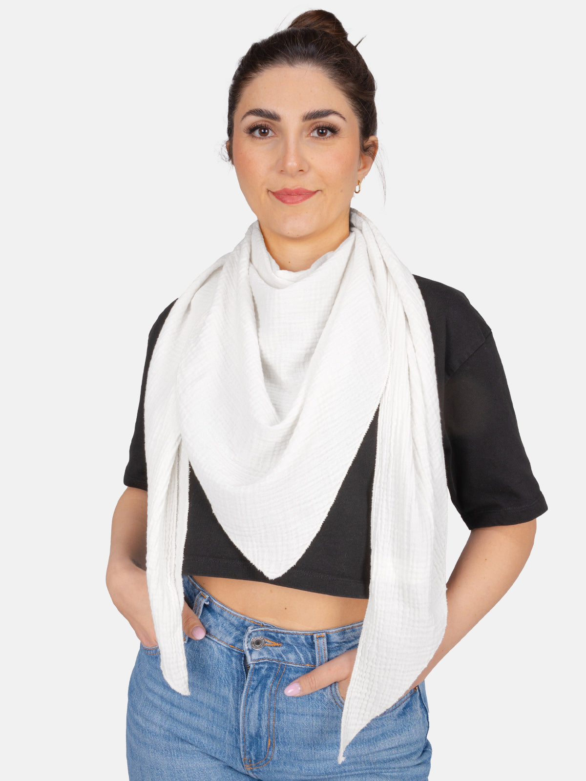 Musselin Schal Dreieck-Form - Luisa