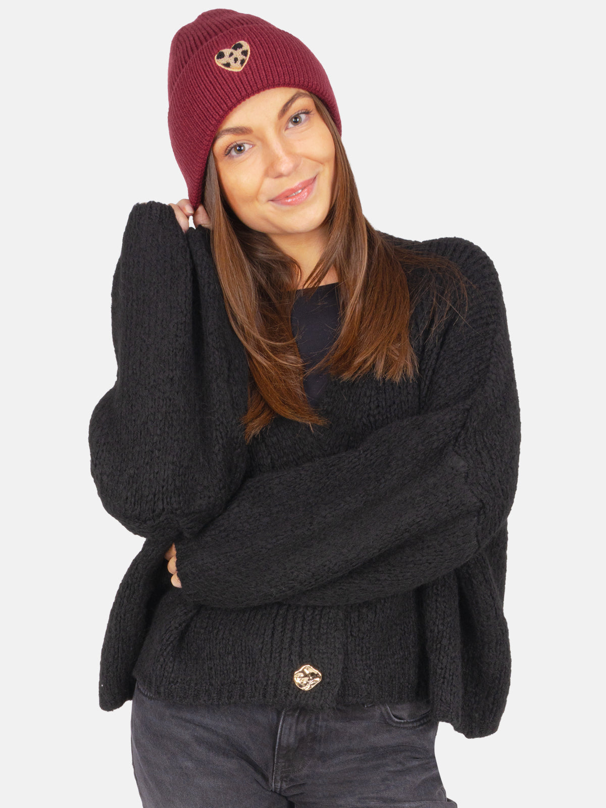 Damen Mütze mit Herz - Zoe