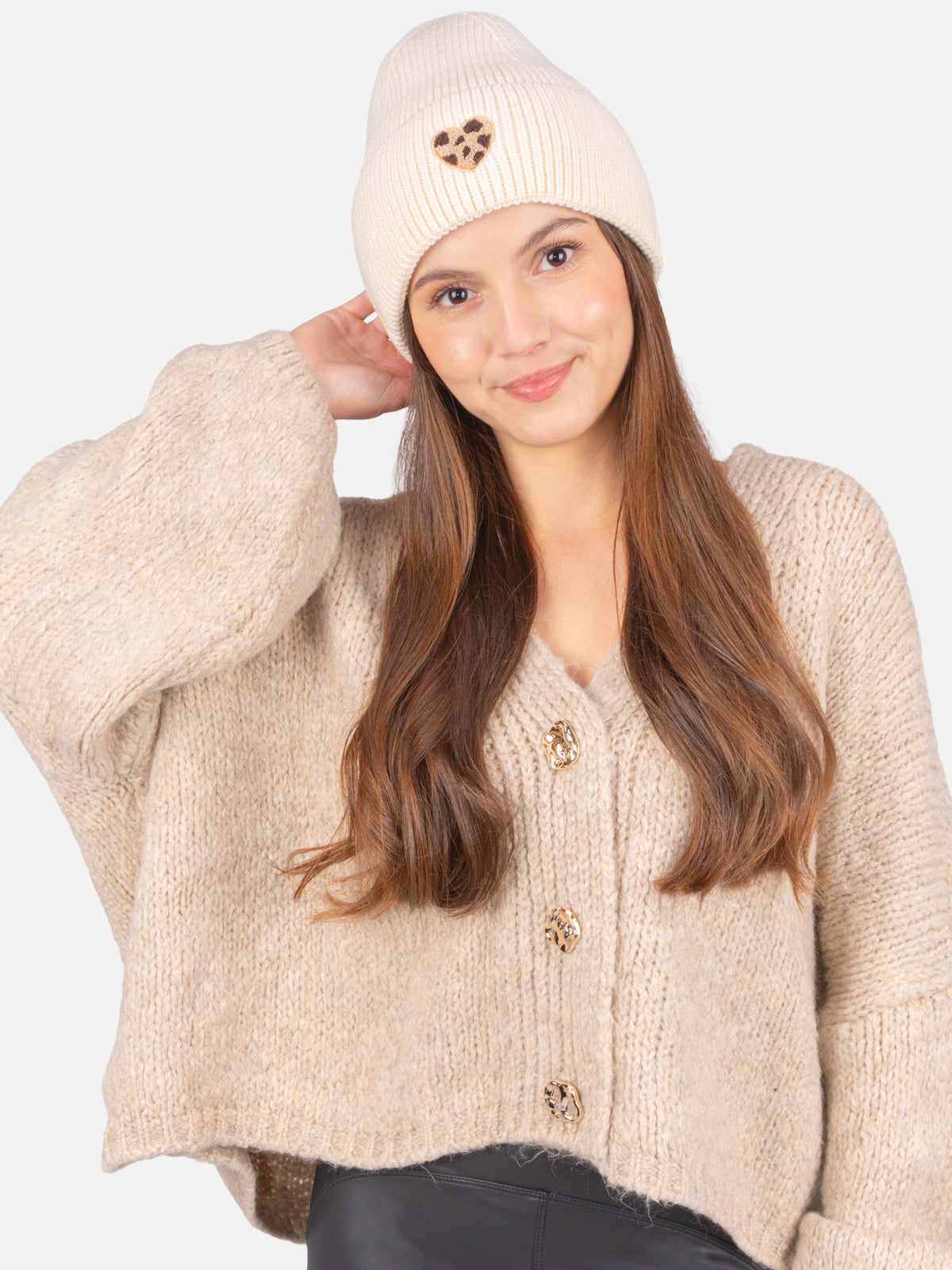 Damen Mütze mit Herz - Zoe